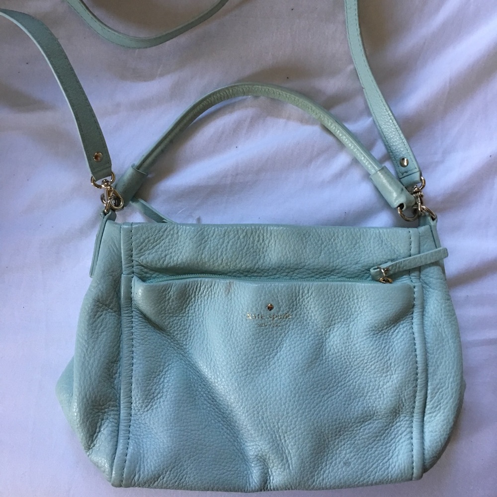 Kate spade aqua blue leather purse